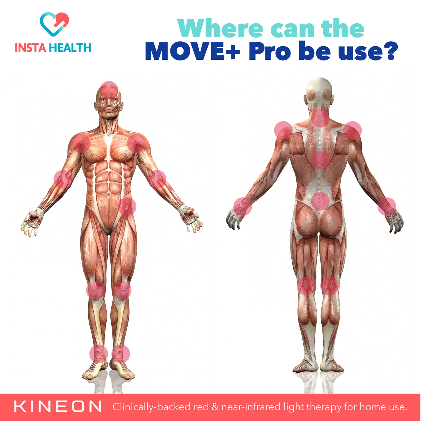 KINEON MOVE+ Pro Red Light Therapy Device - (Early Bird Promo)