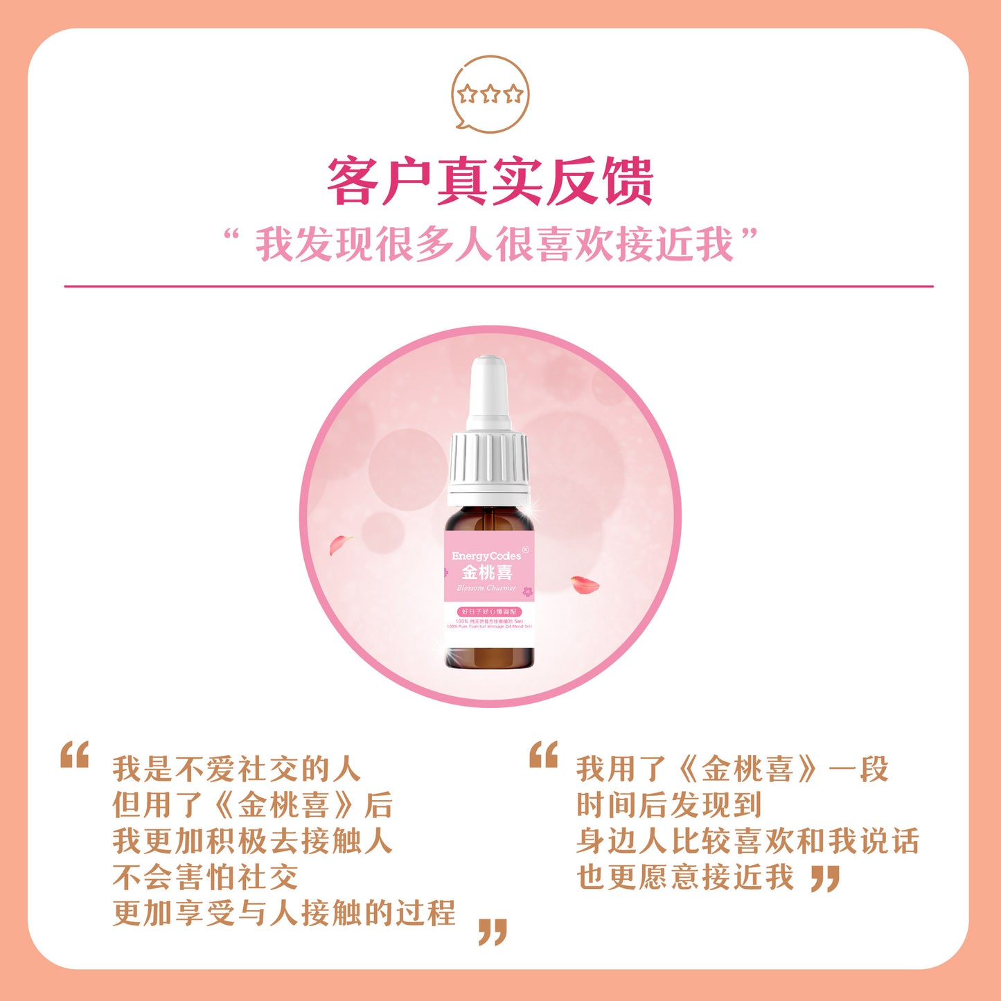 EnergyCodes - Blossom Charmer Massage Essential Oil 金桃喜