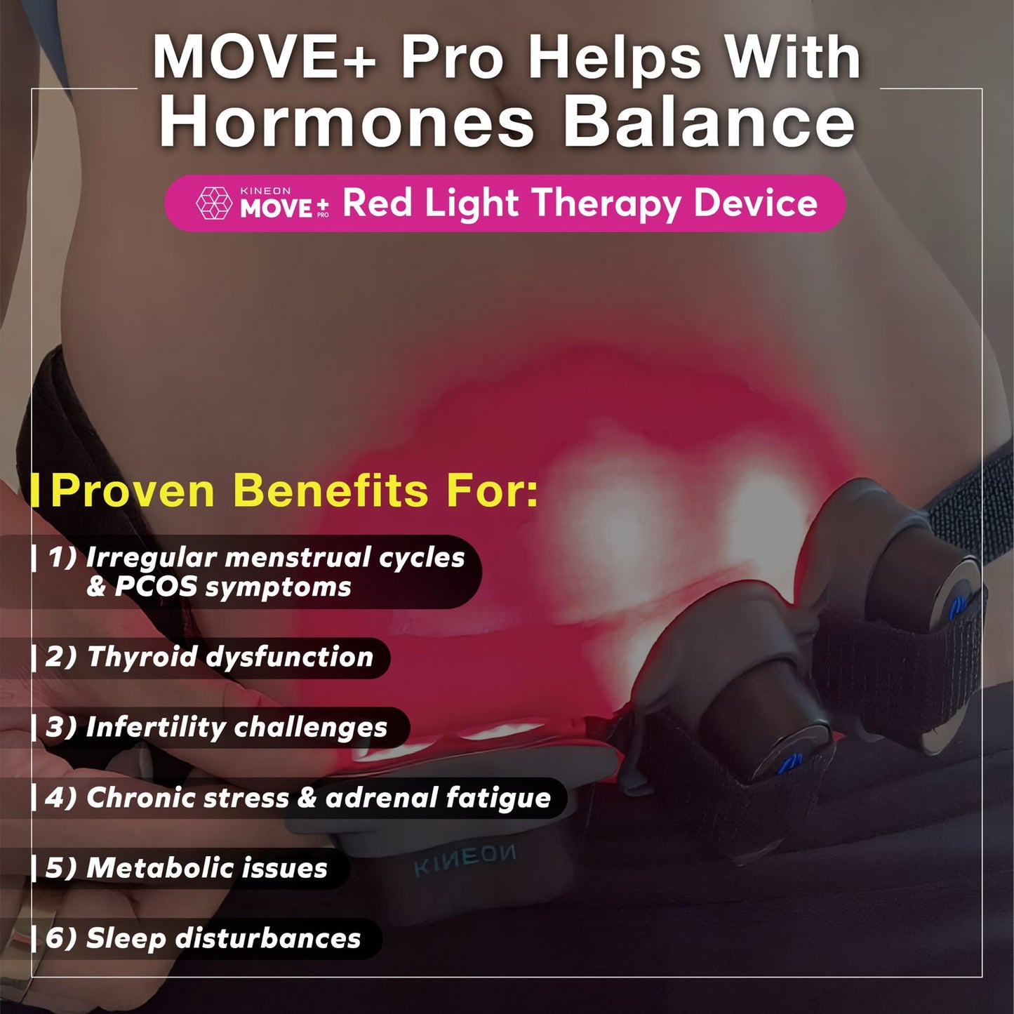 KINEON MOVE+ Pro Red Light Therapy Device - (Early Bird Bundle)